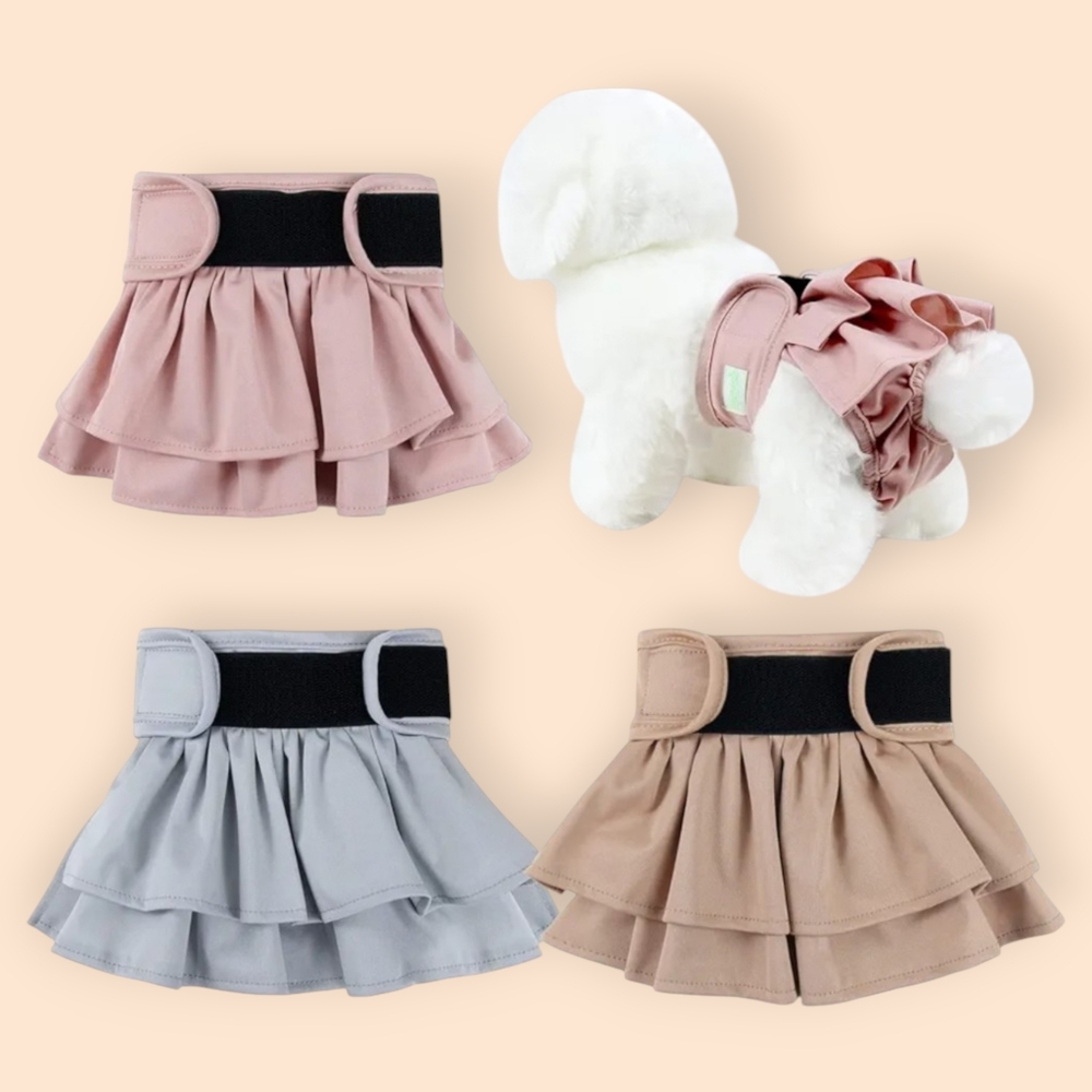 Wegreeco (3) Washable Female Dog Skirt Diapers